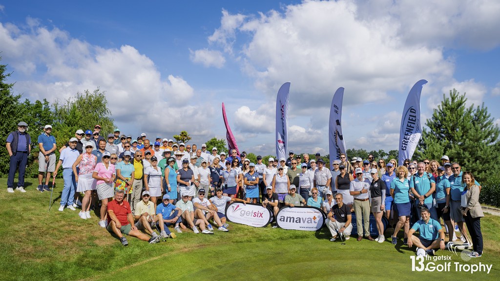 Group photo of the participants of the 13th getsix Golf Trophy